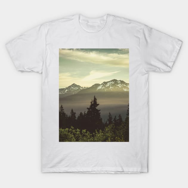 Morning Light in the Cascades T-Shirt by Cascadia by Nature Magick